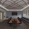 Ekena Millwork 63W x 94 12H x 38T Large Villarreal Decorative Fretwork Wood Ceiling Panels, Walnut CELW63X95X0375VILWA - alternate 9